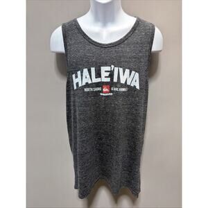 Quiksilver Hale’iwa North Shore Hawaii Gray Graphic Tank Top Size XL